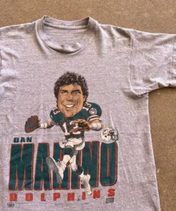Vintage Style 80’s Dan Marino T-Shirt Sweatshirt Pullover Hoodie Reprinted Full Color Full Size