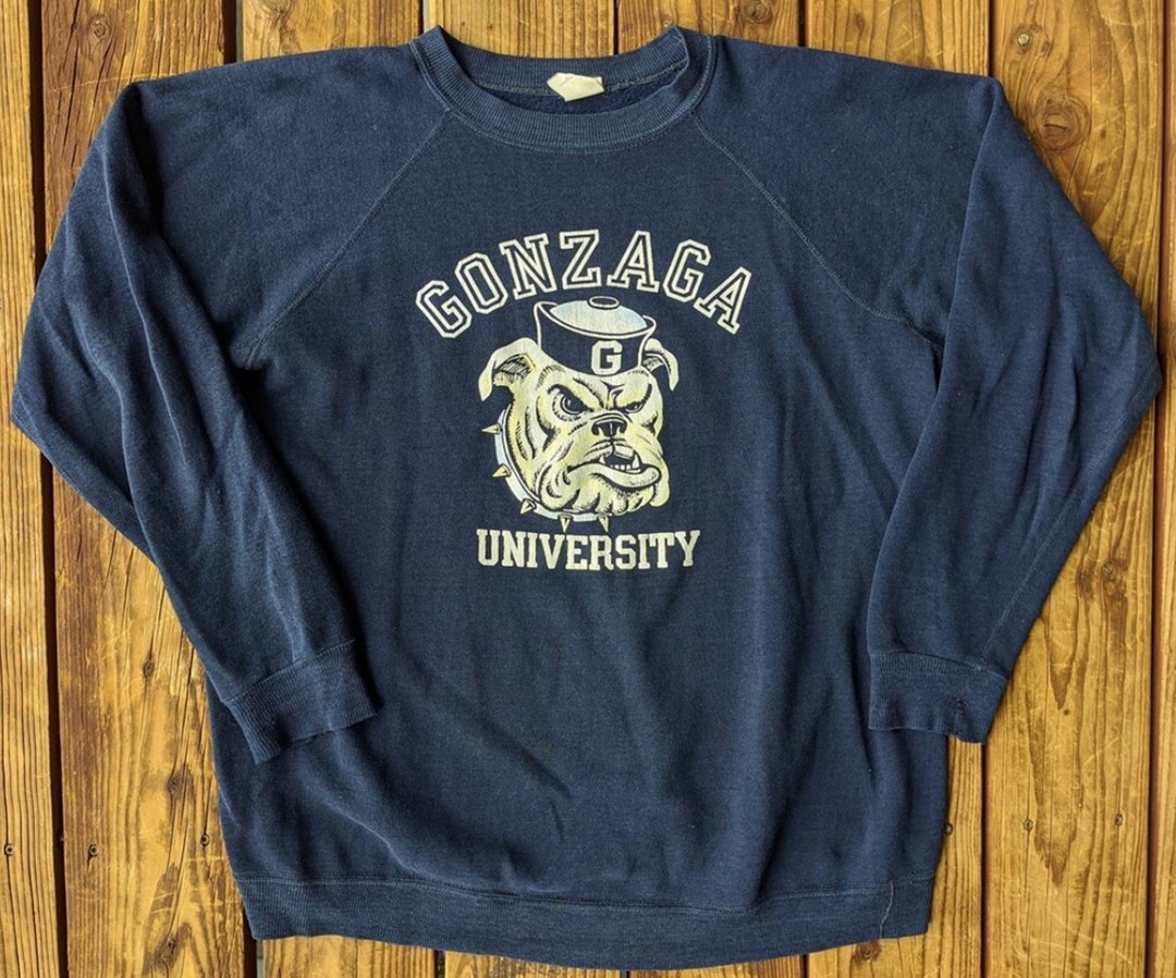 Vintage Style 80s Gonzaga University Sweatshirt, Gonzaga University Shirt, Gonzaga Sweater, Gonzaga Bulldogs, Gift For Her, Gift For Him