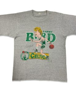 Vintage Style 80s Larry Bird T-Shirt Sweatshirt Pullover Hoodie Reprinted Full Color Full Size Gift for BNA Fans