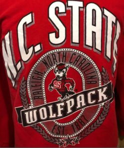 Vintage Style 80s N.C. State Wolfpack Sweatshirt, N.C. State Sweater, Vintage Style 90s Shirt, Gift for Her, Gift For Him, N.C. State Shirt
