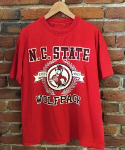 Vintage Style 80s North Carolina State Wolfpack T-Shirt, North Carolina State hoodie, North Carolina State Sweater, Gift for Her, Gift For Him