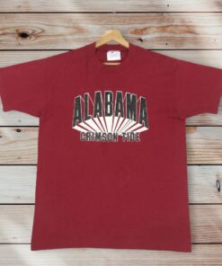 Vintage Style 80s University of Alabama Crewneck T-shirts Printed Spell Out Big Logo Alabama University Crimson Tide Shirts, Sweatshirt, Hoodie Gifts for Fans