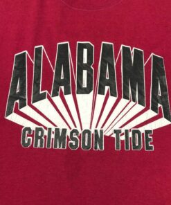 Vintage Style 80s University of Alabama Crewneck T-shirts Printed Spell Out Big Logo Alabama University Crimson Tide Shirts, Sweatshirt, Hoodie Gifts for Fans