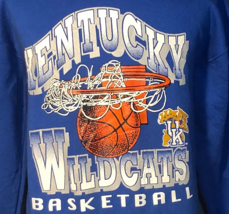 Vintage Style 80s University of Kentucky Wildcats Basketball Sweatshirt, Kentucky Wildcats Sweater, Gift for Her, Gift For Him