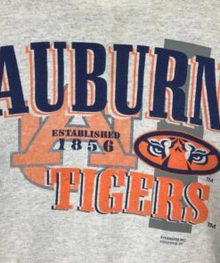 Vintage Style 90’s Auburn University Crewneck Sweatshirt Printed Spell Out Big Logo Auburn Tigers Football Team Sweater Pullover
