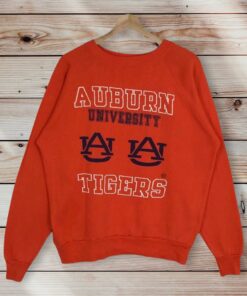 Vintage Style 90’s Auburn University Tigers Crew Neck Sweatshirt Printed Big Logo Auburn University Tigers Team Sweater Pullover, Hoodie, Shirt Gifts for Fans