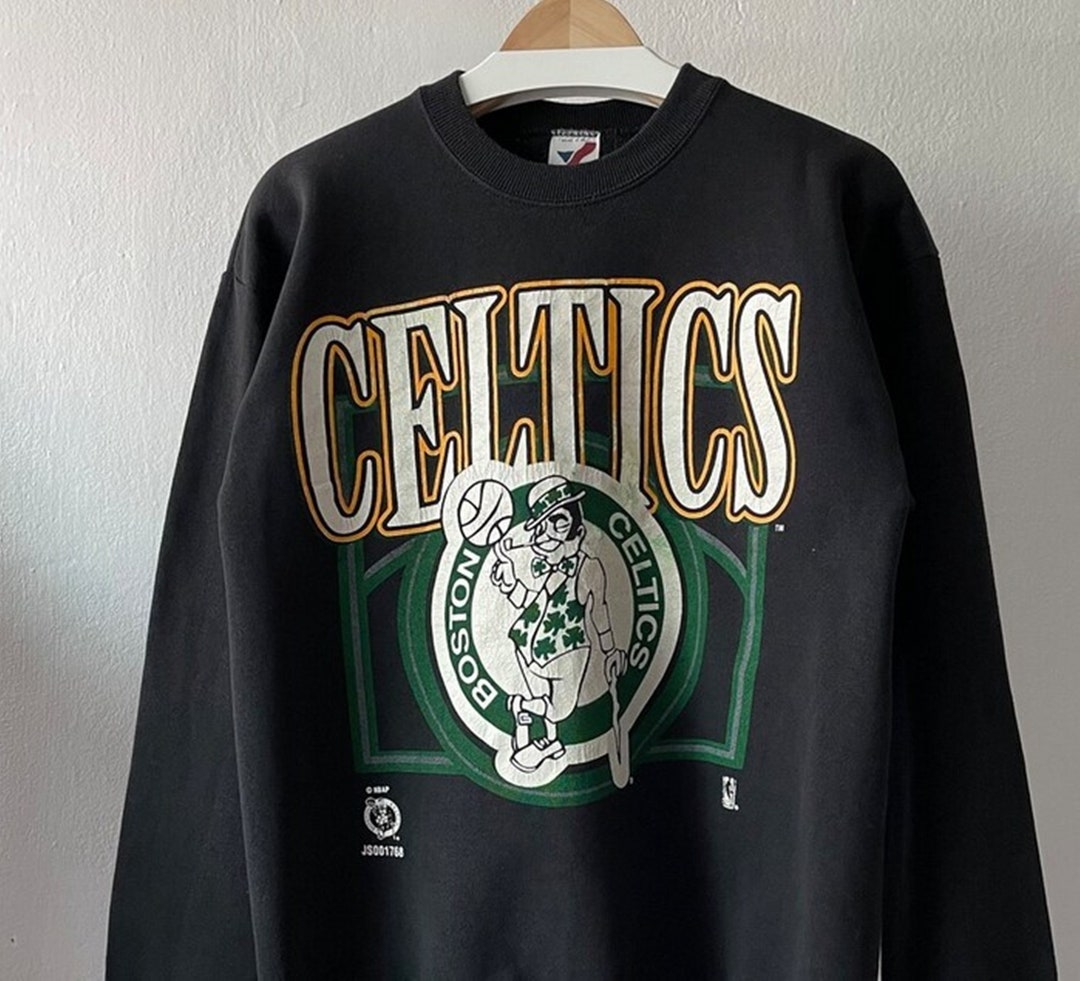 Vintage Style 90s Boston Celtics Basketball Crewneck Sweatshirt, Boston Celtics Shirt, Boston Celtics Hoodie, Gift For Her, Gift For Him