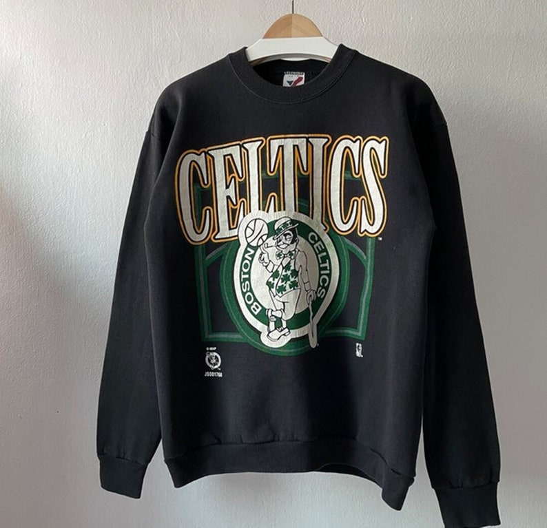 Vintage Style 90s Boston Celtics Basketball Crewneck Sweatshirt, Boston Celtics Shirt, Boston Celtics Hoodie, Gift For Her, Gift For Him