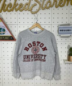 Vintage Style 90s Boston University Champion Sweatshirt, Boston University Shirt, Boston University Hoodie, Gift for Her, Gift For Him