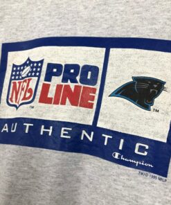 Vintage Style 90s Champion NFL Carolina Panthers Crewneck Sweatshirt Printed Big Logo Pro Line Carolina Panthers Sweater Pullover, Hoodie, Shirt Gifts for Fans