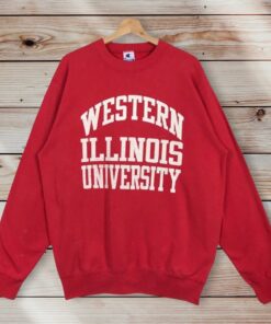Vintage Style 90’s Champion Western Illinois University Printed Spell Out Crew Neck Sweatshirt, Hoodie, Shirt Gifts for Fans