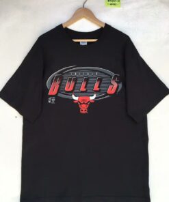 Vintage Style 90’s Chicago Bulls BNA Logo T-Shirt Hoodie Sweatshirt Full Size Full Color Gift for Chicago Bulls Fans