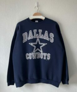 Vintage Style 90s Dallas Cowboys NFL Football Crewneck Sweatshirt Hoodie Shirt Full Size S - 5XL