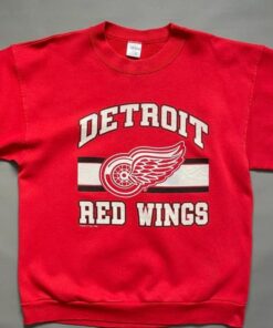 Vintage Style 90s Detroit Red Wings Crewneck Sweatshirt, Detroit Red Wings Shirt, Detroit Red Wings Hoodie, Gift For Her, For Him