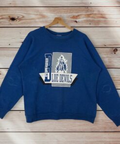 Vintage Style 90’s Duke Blue Devils Crewneck Sweatshirt Printed Spell Out Big Logo Duke University Sweater Pullover, Hoodie, Shirt Gifts for Fans