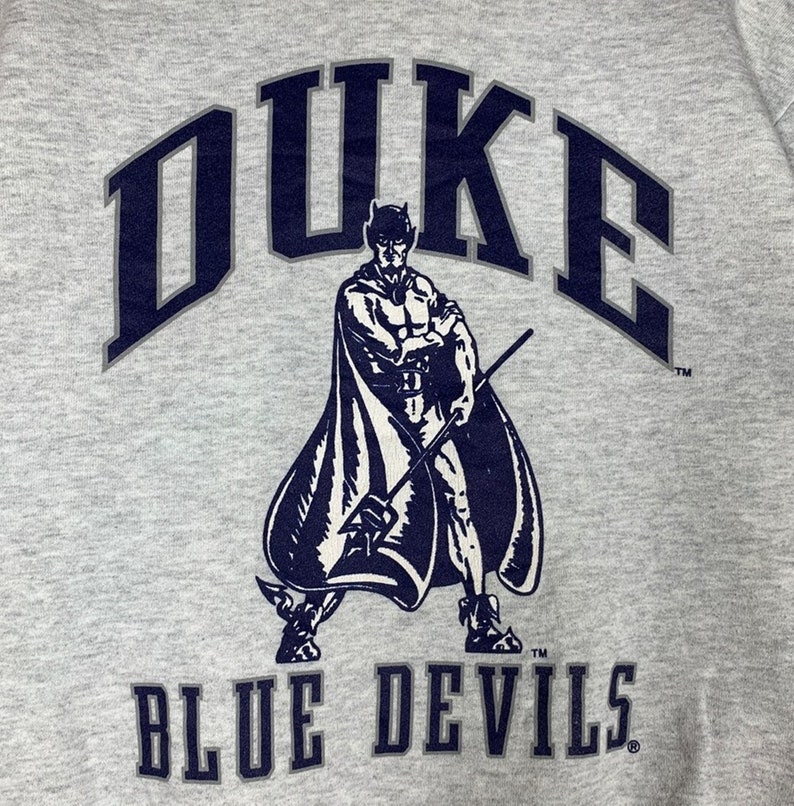 Vintage Style 90s Duke University Blue Devils Sweatshirt, Duke University Crewneck, Duke University Hoodie, Duke University Shirt, Gift for Her