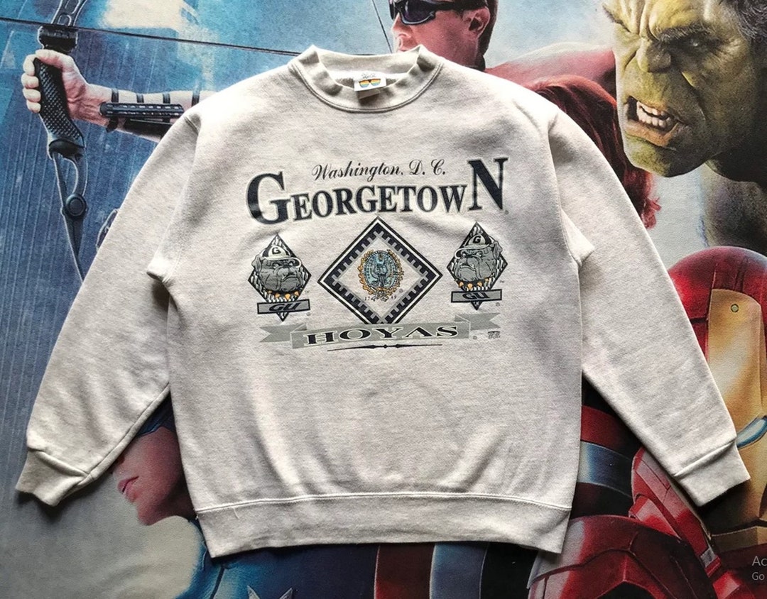 Vintage Style 90s Georgetown Hoyas Georgetown University crewneck sweatshirt, Vintage Style 90s Shirt, Gift For Her, Gift For Her