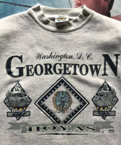 Vintage Style 90s Georgetown Hoyas Georgetown University crewneck sweatshirt, Vintage Style 90s Shirt, Gift For Her, Gift For Her