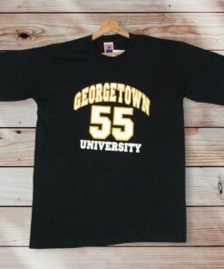 Vintage Style 90’s Georgetown University 55 T-shirt Printed University Logo Graphic, Hoodie, Sweatshirt Gifts for Fans
