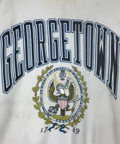 Vintage Style 90’s Georgetown University Hoyas Crewneck Sweatshirt Printed Spell Out Logo Georgetown Hoyas Sweater Pullover, Hoodie, Shirt Gifts for Fans