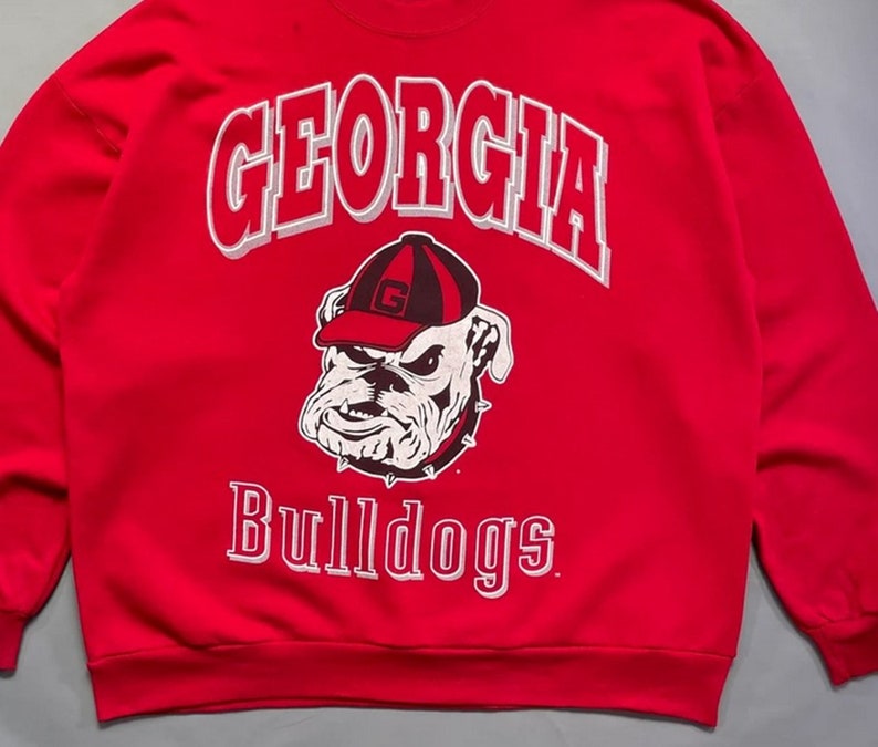 Vintage Style 90s Georgia Bulldogs Crewneck Sweatshirt, Georgia Bulldogs Shirt, Georgia Bulldogs Hoodie, Gift For Fans