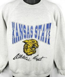 Vintage Style 90s Kansas State University Wildcats Sweatshirt, Kansas State Sweater, Gift for Her, Gift For Him, Kansas State Shirt