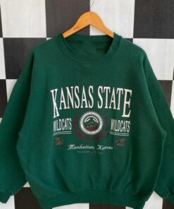 Vintage Style 90s Kansas State University Wildcats Sweatshirt, Vintage Style 90s Shirt, Kansas State University Crewneck, Gift For Her, Gift For Him