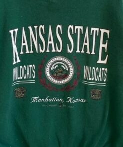 Vintage Style 90s Kansas State University Wildcats Sweatshirt, Vintage Style 90s Shirt, Kansas State University Crewneck, Gift For Her, Gift For Him