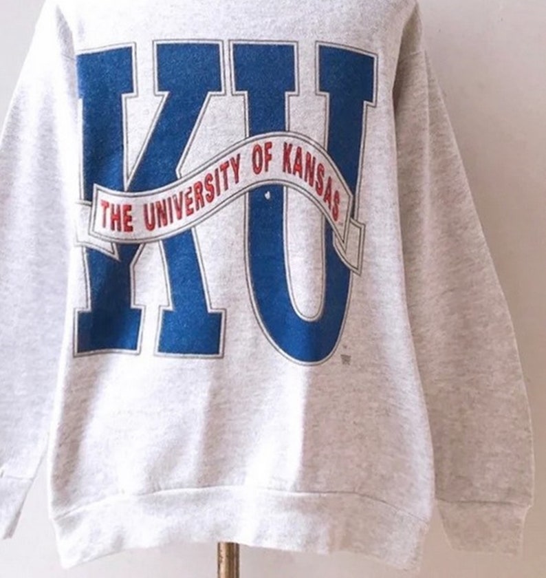 Vintage Style 90s Kansas University Jayhawks Sweatshirt, Kansas University Sweater, Vintage Style 90s Shirt, Gift For Her, Gift For Him, Kansas Sweater