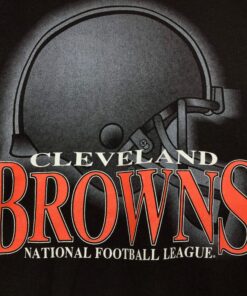 Vintage Style 90’s Logo 7 NFL Cleveland Browns Crewneck Sweatshirt Printed Spell Out Big Logo NFL Cleveland Browns Sweater Pullover