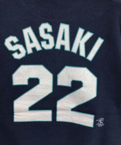 Vintage Style 90’s Majestic MLB Seattle Mariners Sasaki Crewneck Sweatshirt Seattle Mariners Sweater Pullover Print Logo Baseball Club, Hoodie, Shirt Gifts for Fans