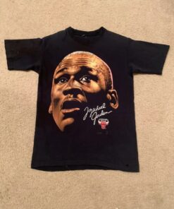 Vintage Style 90s Michael Jordan Big Print Face T Shirt Hoodie Sweatshirt Full Size Full Color