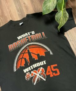Vintage Style 90s Michael Jordan What'S Baseball Without 45 T Shirt Hoodie Sweatshirt Full Size Full Color Gift for BNA Fans