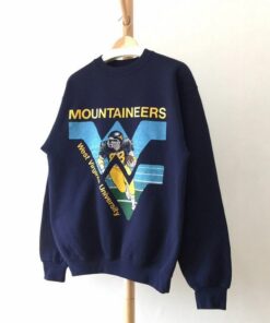 Vintage Style 90s Mountainees West Virginia University Crewneck Sweatshirt, Vintage Style 90s Shirt, Mountainees Sweater, Gift For Her, Gift For Him