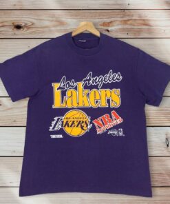 Vintage Style 90’s NBA Los Angeles Lakers Crewneck T-shirt Printed Spell Out Big Logo NBA Los Angeles Lakers Official Product Shirts, Sweatshirt, Hoodie Gifts for Fans