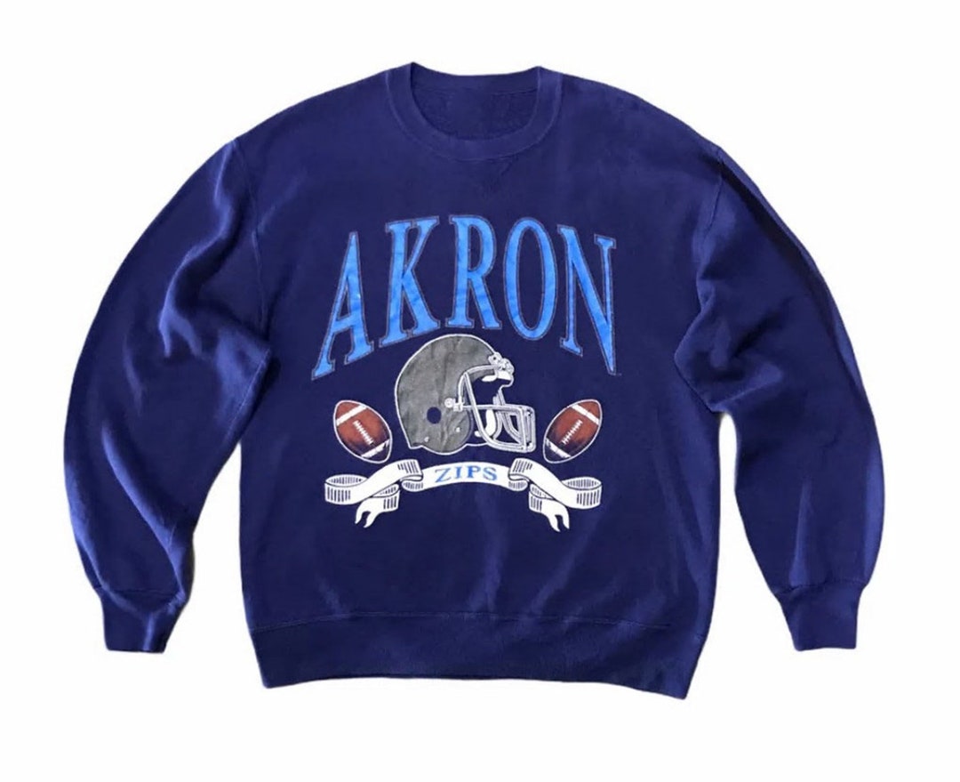 Vintage Style 90s NCAA Akron Zips Sweatshirt, Akron Zips Shirt, University of Akron Shirt, Akron Zips Shirt, Gift For her, Gift For him