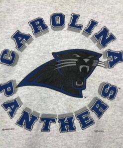 Vintage Style 90s NFL Carolina Panthers Crewneck Sweatshirt Printed Spell Out Big Logo NFL Carolina Panthers Sweater Pullover, Hoodie, Shirt Gifts for Fans