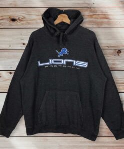 Vintage Style 90’s NFL Detroit Lions Football Pullover Hoodie Printed Big Logo Detroit Lions Football Sweater Pullover, Hoodie, Shirt Gifts for Fans