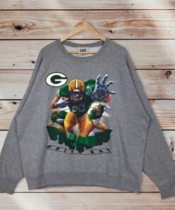 Vintage Style 90’s NFL Green Bay Packers Crewneck Sweatshirt, Big Logo NFL Green Bay Packers Sweater Pullover, Hoodie, Shirt Full Size