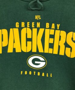 Vintage Style 90’s NFL Green Bay Packers Pullover Hoodie Printed Spell Out Big Logo NFL Green Bay Packers Sweater Pullover, Hoodie, Shirt Gifts for Fans