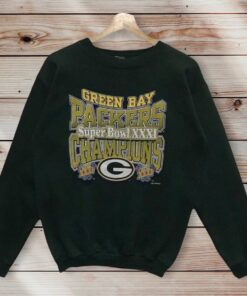 Vintage Style 90s NFL Green Bay Packers Super Bowl Classic Champions Crewneck Sweatshirt Printed Logo NFL Packers Sweater Pullover, Hoodie, Shirt Gifts for Fans