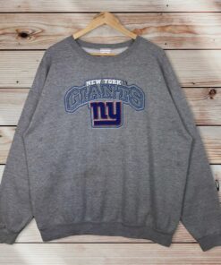 Vintage Style 90’s NFL New York Giants Crewneck Sweatshirt Printed Spell Out Big Logo NFL New York Giants Sweater Pullover