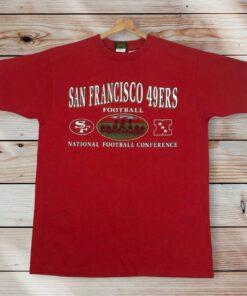 Vintage Style 90’s NFL San Francisco 49ers T-shirt Printed Spell Out Big Logo Graphic, Hoodie, Sweatshirt Gifts for Fans