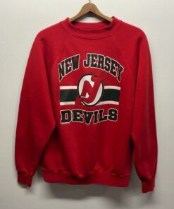 Vintage Style 90s New Jersey Devils Crewneck Sweatshirt, New Jersey Devils Shirt, New Jersey Devils Hoodie Full size