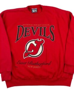 Vintage Style 90s New Jersey Devils Crewneck Sweatshirt, New Jersey Devils Shirt, New Jersey Devils Hoodie, Gift For Her, For Him