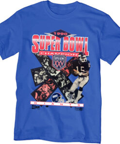 Vintage Style 90s New York Giants Super Bowl T-Shirt Sweatshirt Pullover Hoodie Reprinted Full Color Full Size