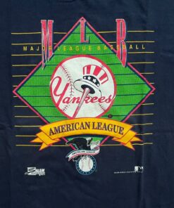Vintage Style 90s New York Yankees 1991 T Shirt Hoodie Sweatshirt Full Size Full Color