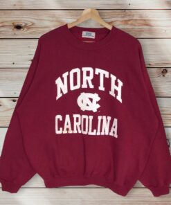 Vintage Style 90’s North Carolina University Crewneck Sweatshirt Reprinted Big Logo North Carolina Sweater Pullover, Hoodie, Shirt Gifts for Fans