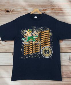 Vintage Style 90’s Notre Dame University Crewneck T-shirt Printed Spell Out Big Logo Vintage Style Notre Dame Fighting Irish Shirts, Sweatshirt, Hoodie Gifts for Fans