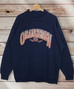 Vintage Style 90’s Nutmeg Syracuse University Orangemen Team Crewneck Sweatshirt Printed Logo Syracuse University Sweater Pullover, Hoodie, Shirt Gifts for Fans